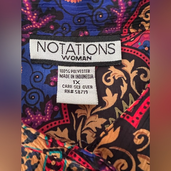 Vintage 90s Patchwork Victorian Button Up - Picture 5 of 5